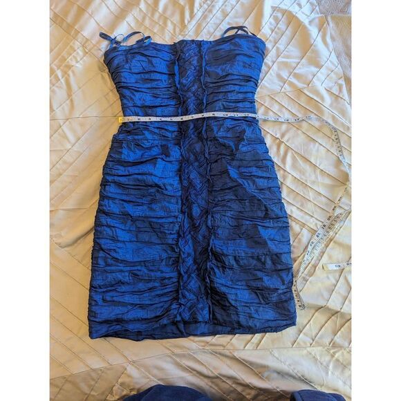 bcbgmaxazria Mariko pleated strapless dress NEW sz 10 - Picture 5 of 6